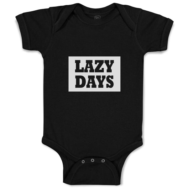 Baby Clothes Lazy Days Baby Bodysuits Boy & Girl Newborn Clothes Cotton