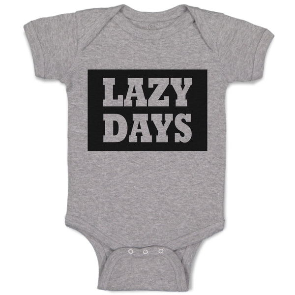 Baby Clothes Lazy Days Baby Bodysuits Boy & Girl Newborn Clothes Cotton