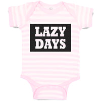 Baby Clothes Lazy Days Baby Bodysuits Boy & Girl Newborn Clothes Cotton