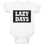 Baby Clothes Lazy Days Baby Bodysuits Boy & Girl Newborn Clothes Cotton