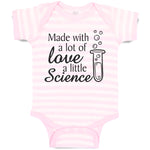 Baby Clothes Made with A Lot of Love A Little Science Baby Bodysuits Cotton