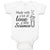 Baby Clothes Made with A Lot of Love A Little Science Baby Bodysuits Cotton
