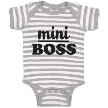 Baby Clothes Mini Boss Baby Bodysuits Boy & Girl Newborn Clothes Cotton