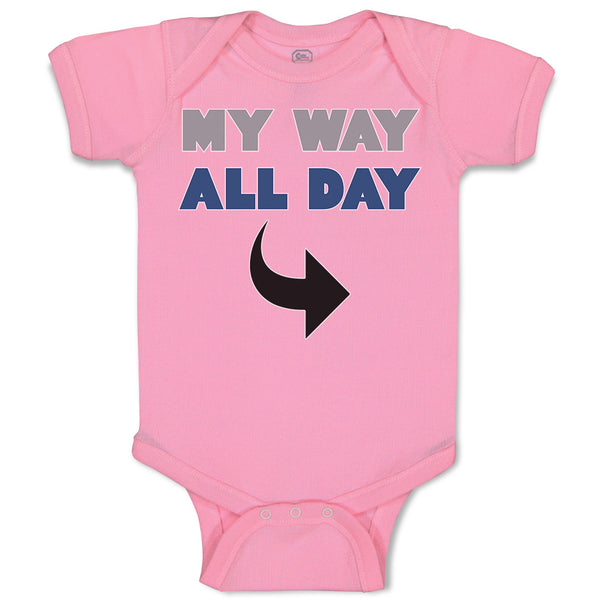 Baby Clothes My Way All Day Baby Bodysuits Boy & Girl Newborn Clothes Cotton