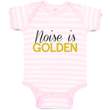 Baby Clothes Noise Is Golden Baby Bodysuits Boy & Girl Newborn Clothes Cotton