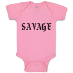 Baby Clothes Savage Word Baby Bodysuits Boy & Girl Newborn Clothes Cotton