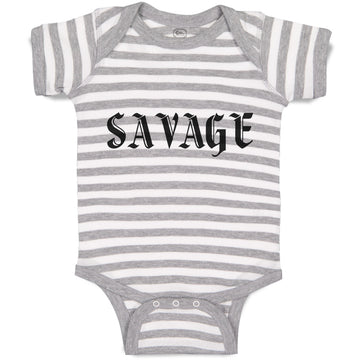 Baby Clothes Savage Word Baby Bodysuits Boy & Girl Newborn Clothes Cotton