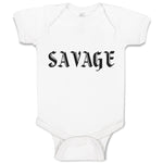 Baby Clothes Savage Word Baby Bodysuits Boy & Girl Newborn Clothes Cotton