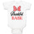 Baby Clothes Thankull Babe with Polkat Dots Bowtie Baby Bodysuits Cotton