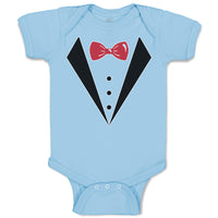 Baby Clothes Coat Suit with Bow Tie Baby Bodysuits Boy & Girl Cotton