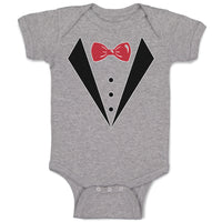 Baby Clothes Coat Suit with Bow Tie Baby Bodysuits Boy & Girl Cotton
