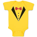 Baby Clothes Coat Suit with Bow Tie Baby Bodysuits Boy & Girl Cotton