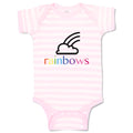 Baby Clothes Rainbow Poop Funny & Novelty Funny Baby Bodysuits Boy & Girl Cotton