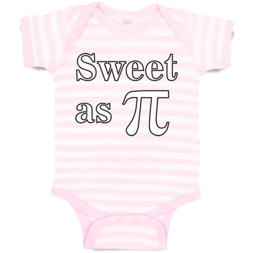 Baby Clothes Sweet as Pi Sign Geek Nerd Baby Bodysuits Boy & Girl Cotton