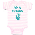 Baby Clothes I'M A Genius Egg Funny Nerd Geek Baby Bodysuits Boy & Girl Cotton