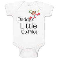 Baby Clothes Daddy's Little Co Pilot Plane Flying Dad Father's Day Cotton