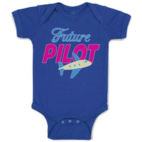 Baby Clothes Future Pilot Baby Bodysuits Boy & Girl Newborn Clothes Cotton