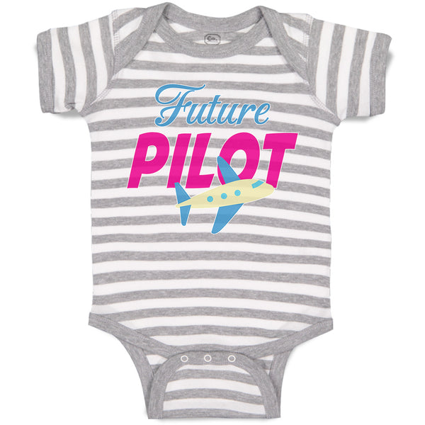 Baby Clothes Future Pilot Baby Bodysuits Boy & Girl Newborn Clothes Cotton