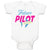 Baby Clothes Future Pilot Baby Bodysuits Boy & Girl Newborn Clothes Cotton