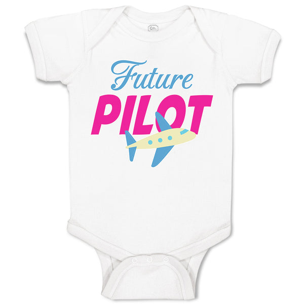 Baby Clothes Future Pilot Baby Bodysuits Boy & Girl Newborn Clothes Cotton