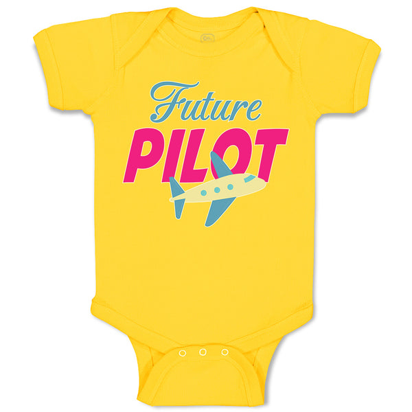 Baby Clothes Future Pilot Baby Bodysuits Boy & Girl Newborn Clothes Cotton