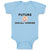 Baby Clothes Future Social Worker Baby Bodysuits Boy & Girl Cotton