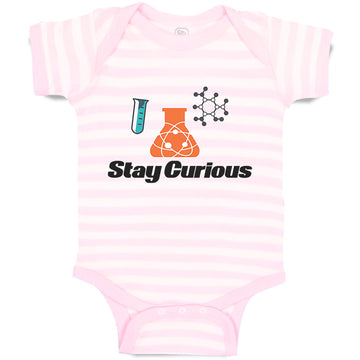 Baby Clothes Stay Curious Funny Nerd Geek Baby Bodysuits Boy & Girl Cotton