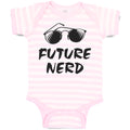 Baby Clothes Future Nerd Funny Nerd Geek Baby Bodysuits Boy & Girl Cotton