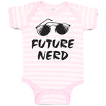 Baby Clothes Future Nerd Funny Nerd Geek Baby Bodysuits Boy & Girl Cotton