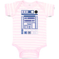 Baby Clothes Image Lines and Squares Funny Nerd Geek Baby Bodysuits Cotton