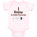 Baby Clothes I Enjoy A Little Formula Funny Nerd Geek Baby Bodysuits Cotton