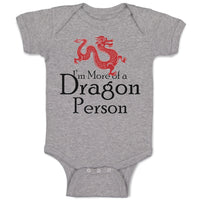 Baby Clothes I'M More of A Dragon Person Funny Nerd Geek Baby Bodysuits Cotton