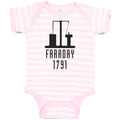 Baby Clothes Faraday 1791 Funny Nerd Geek Baby Bodysuits Boy & Girl Cotton