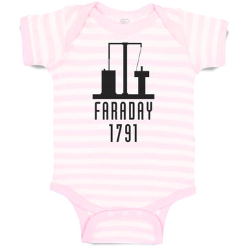 Baby Clothes Faraday 1791 Funny Nerd Geek Baby Bodysuits Boy & Girl Cotton