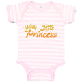 Baby Clothes Little Princess with Gold Crown Baby Bodysuits Boy & Girl Cotton