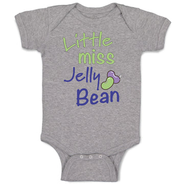 Baby Clothes Little Miss Jelly Bean Funny Humor Baby Bodysuits Boy & Girl Cotton