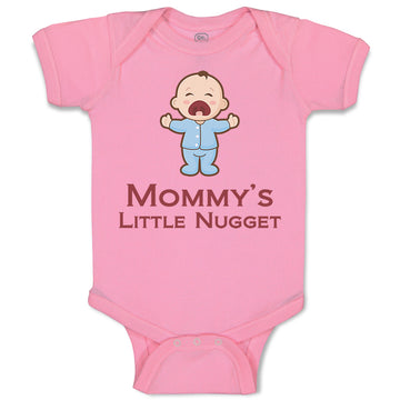 Baby Clothes Mommy's Little Nugget Funny Mom Mothers Day Baby Bodysuits Cotton