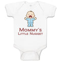 Baby Clothes Mommy's Little Nugget Funny Mom Mothers Day Baby Bodysuits Cotton