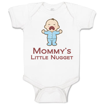 Baby Clothes Mommy's Little Nugget Funny Mom Mothers Day Baby Bodysuits Cotton