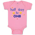 Baby Clothes Half Way to 1 Baby Bodysuits Boy & Girl Newborn Clothes Cotton