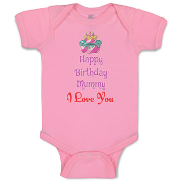 Baby Clothes Happy Birthday Mummy I Love You Baby Bodysuits Boy & Girl Cotton