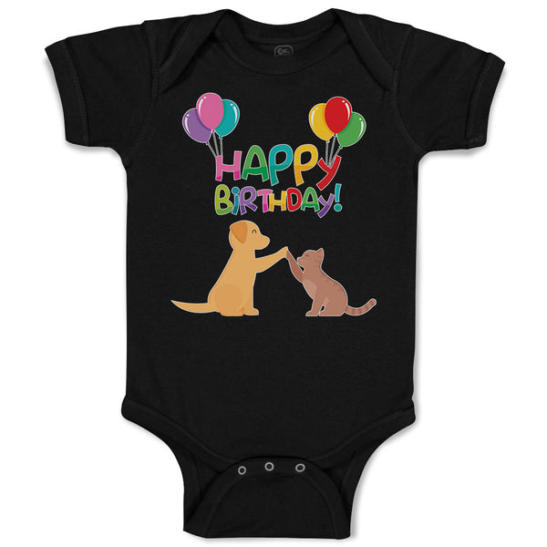 Baby Clothes Happy Birthday! Baby Bodysuits Boy & Girl Newborn Clothes Cotton