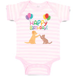 Baby Clothes Happy Birthday! Baby Bodysuits Boy & Girl Newborn Clothes Cotton
