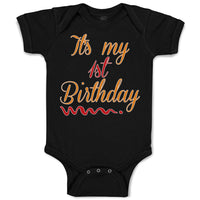 Baby Clothes It's My 1St First Birthday Baby Bodysuits Boy & Girl Cotton