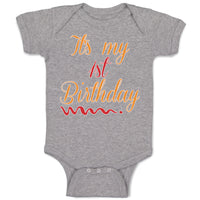 Baby Clothes It's My 1St First Birthday Baby Bodysuits Boy & Girl Cotton