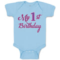 Baby Clothes My 1St Birthday Baby Bodysuits Boy & Girl Newborn Clothes Cotton