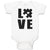 Baby Clothes Love Puzzle with Transparency Heart Baby Bodysuits Cotton