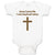 Baby Clothes Jesus Loves Me - I Was Baptized Today Baby Bodysuits Cotton