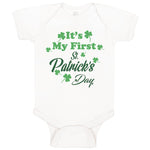 Baby Clothes It's My First Patrick's Day St Patrick's Day Baby Bodysuits Cotton