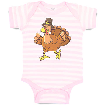 Baby Clothes Turkey Thanksgiving A Baby Bodysuits Boy & Girl Cotton